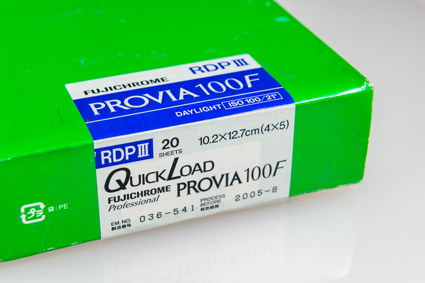 Fujifilm Provia 100F RDP III 4x5 - 2X 20 Sheets - Exp 2005