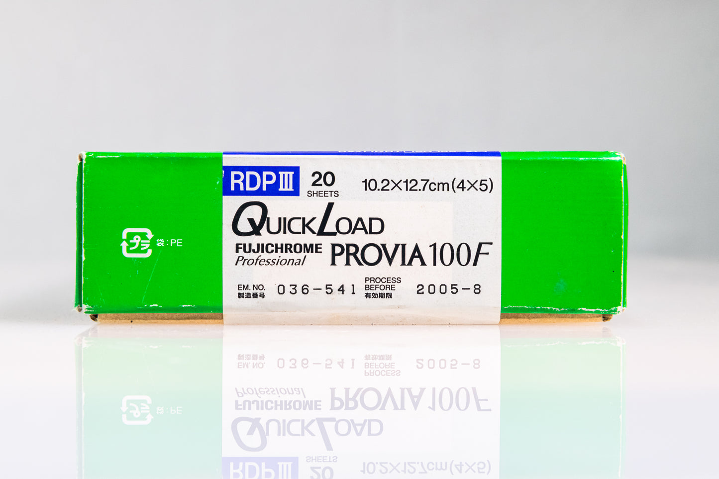 Fujifilm Provia 100F RDP III 4x5 - 2X 20 Sheets - Exp 2005