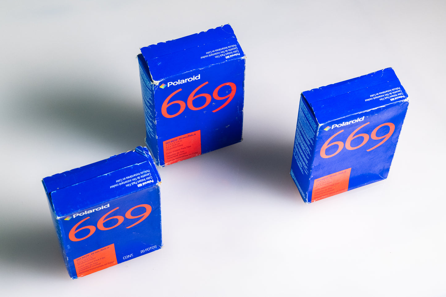 3 Double Packs Polaroid - Type 669 - Exp 2004