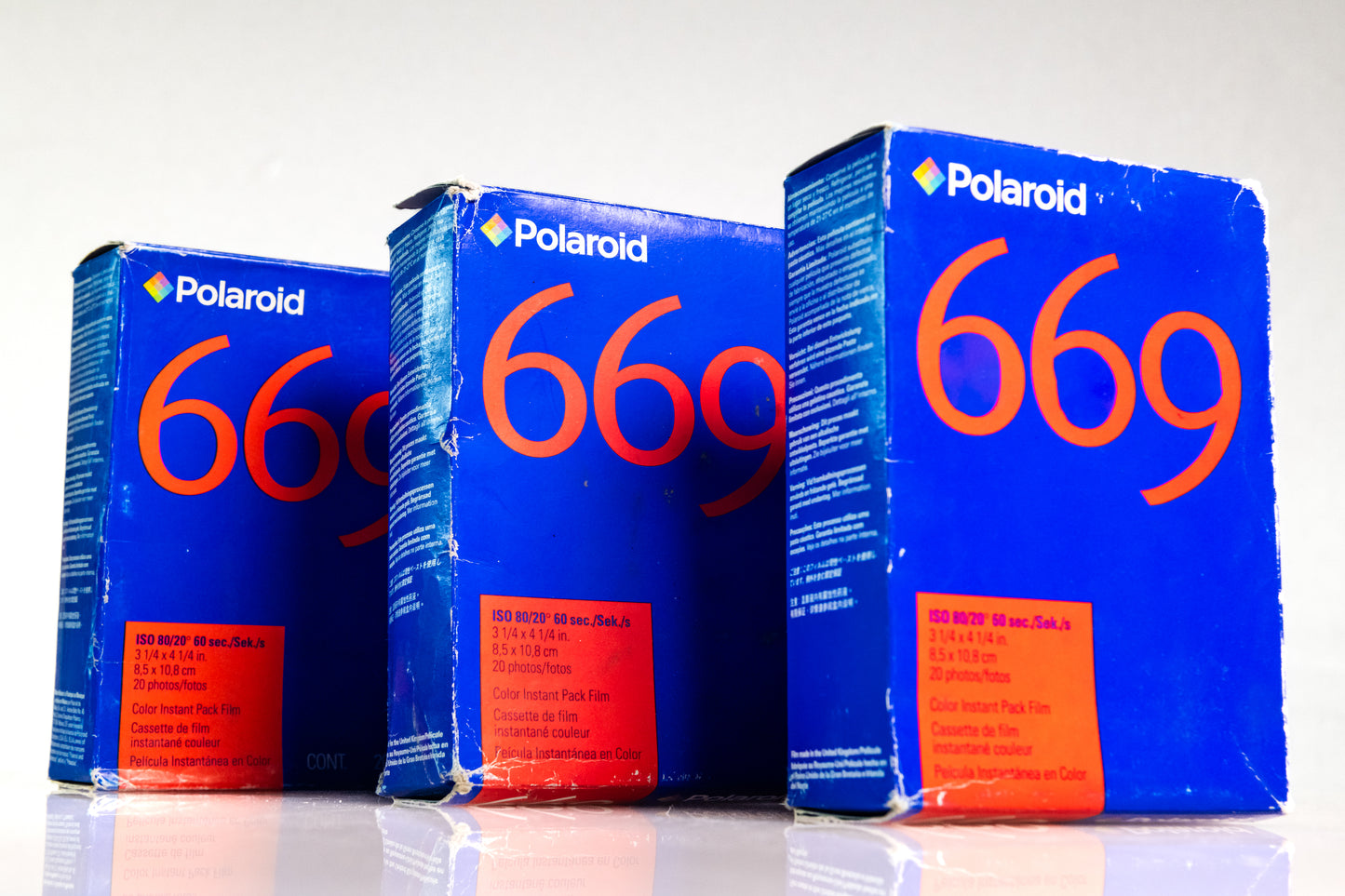 3 Double Packs Polaroid - Type 669 - Exp 2004