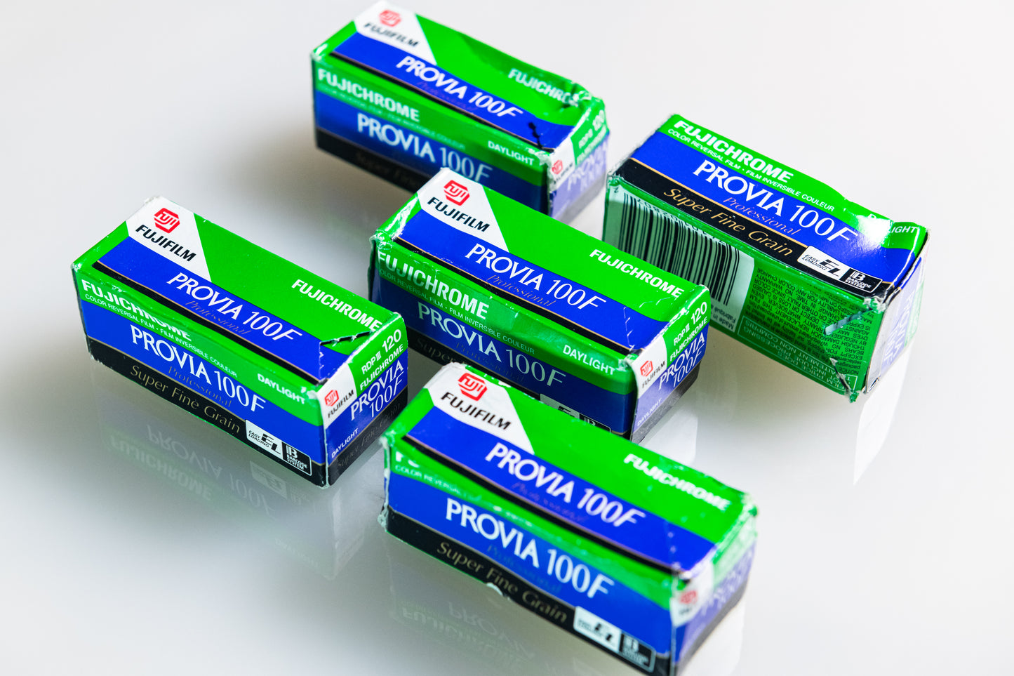 6 Rolls Fuji Provia 100F 120mm - Exp 2004