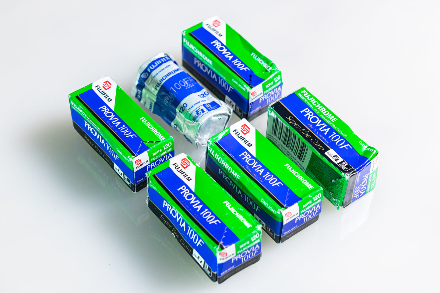 6 Rolls Fuji Provia 100F 120mm - Exp 2004