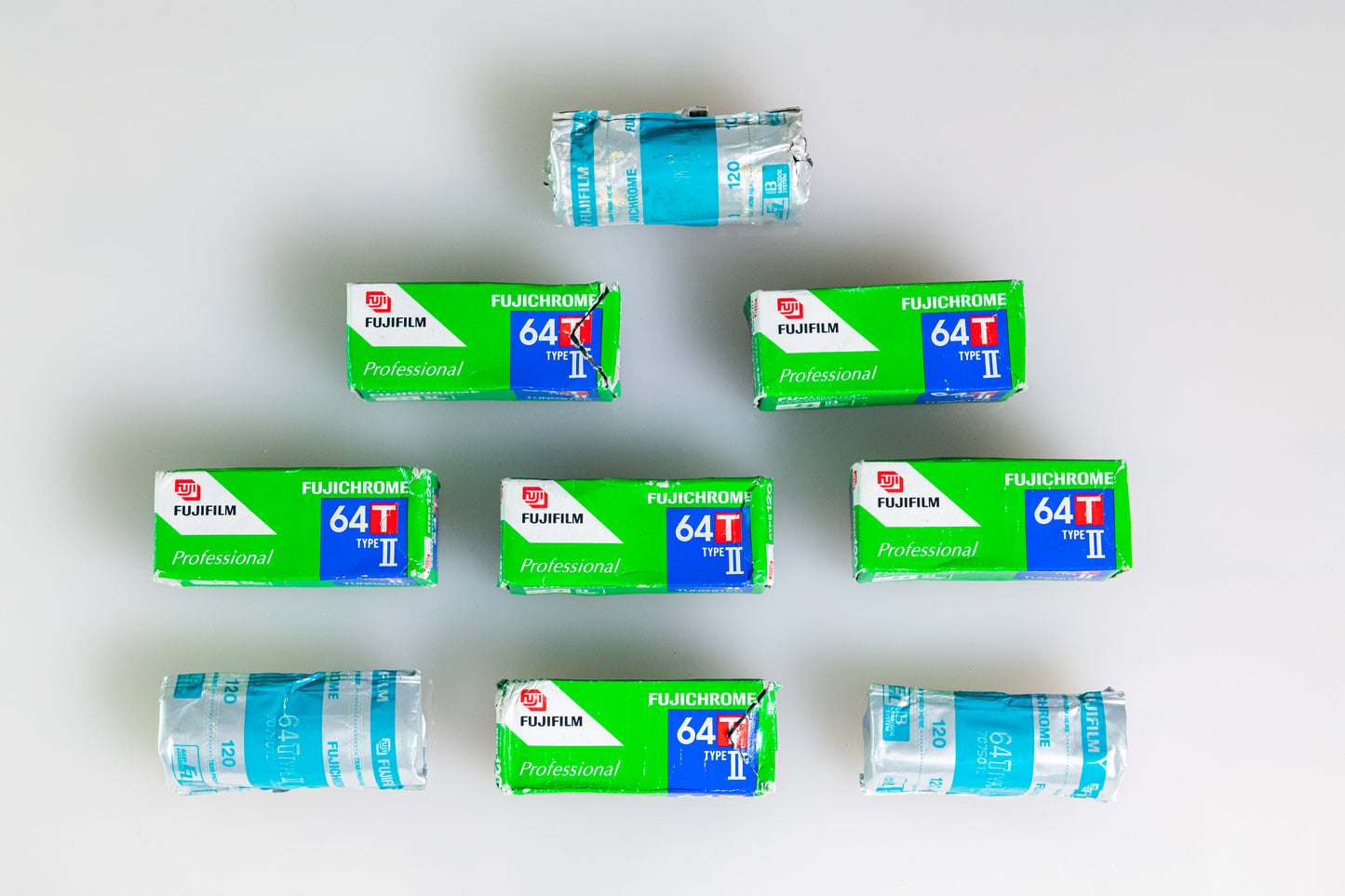 9 Rolls Fuji 64T Type II (Tungsten) 120mm - Exp 2003