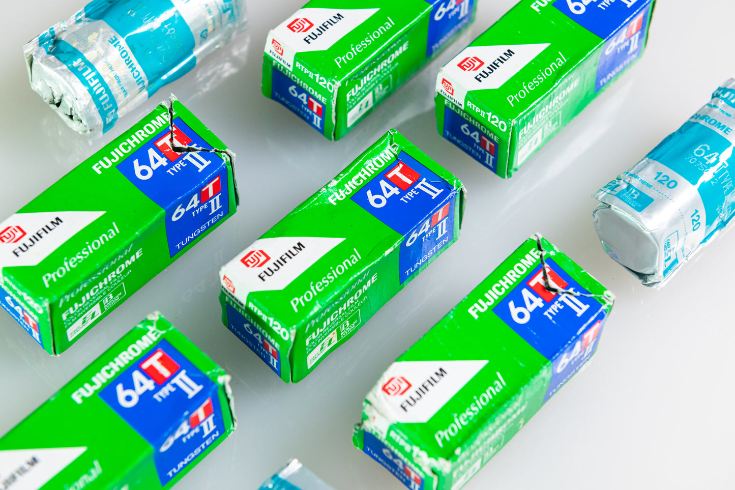 9 Rolls Fuji 64T Type II (Tungsten) 120mm - Exp 2003