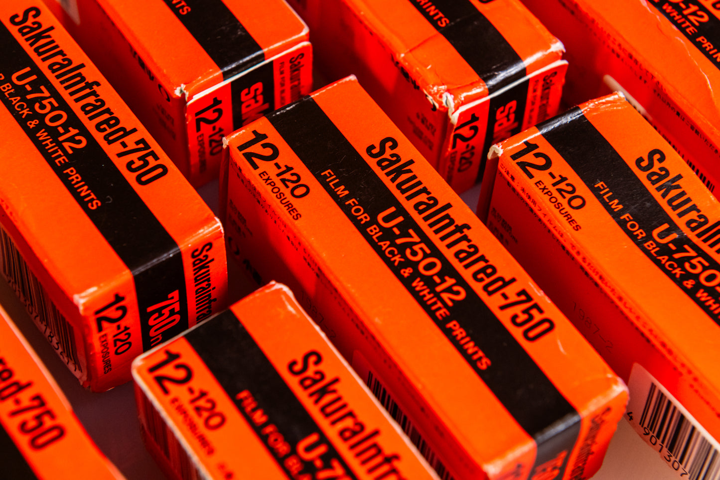 10 Rolls Sakura Infared 750 B&W 120mm - Exp 1987