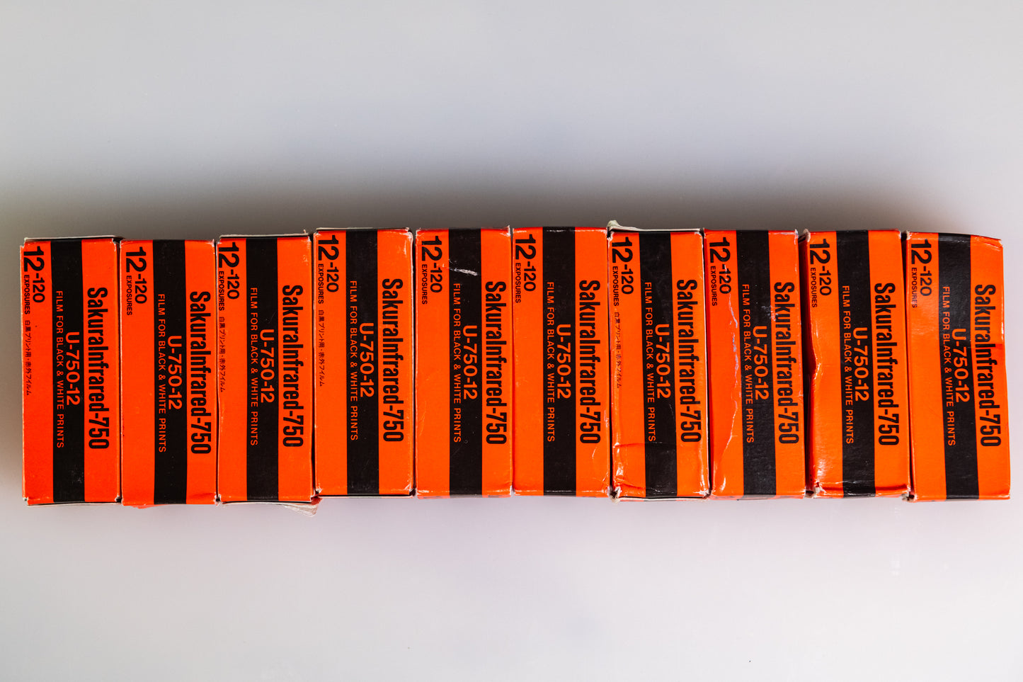 10 Rolls Sakura Infared 750 B&W 120mm - Exp 1987