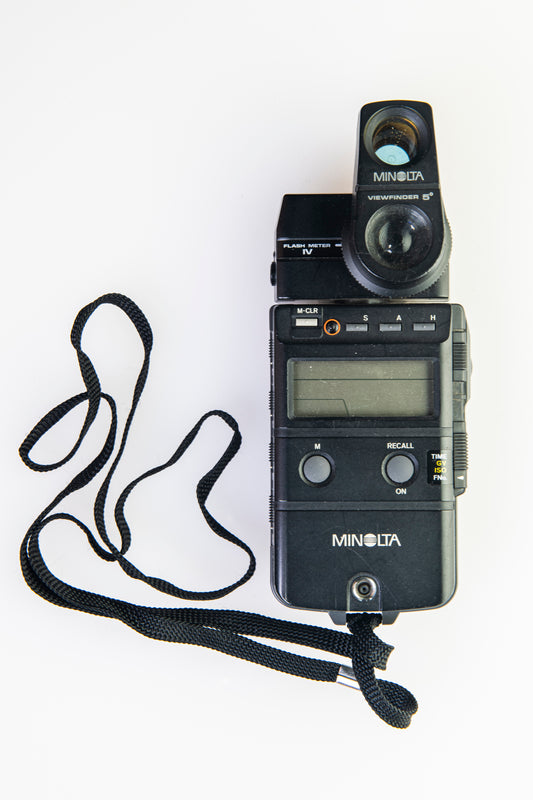 Minolta Flash Meter IV with 5 Degree Viewfinder Spot Attachment