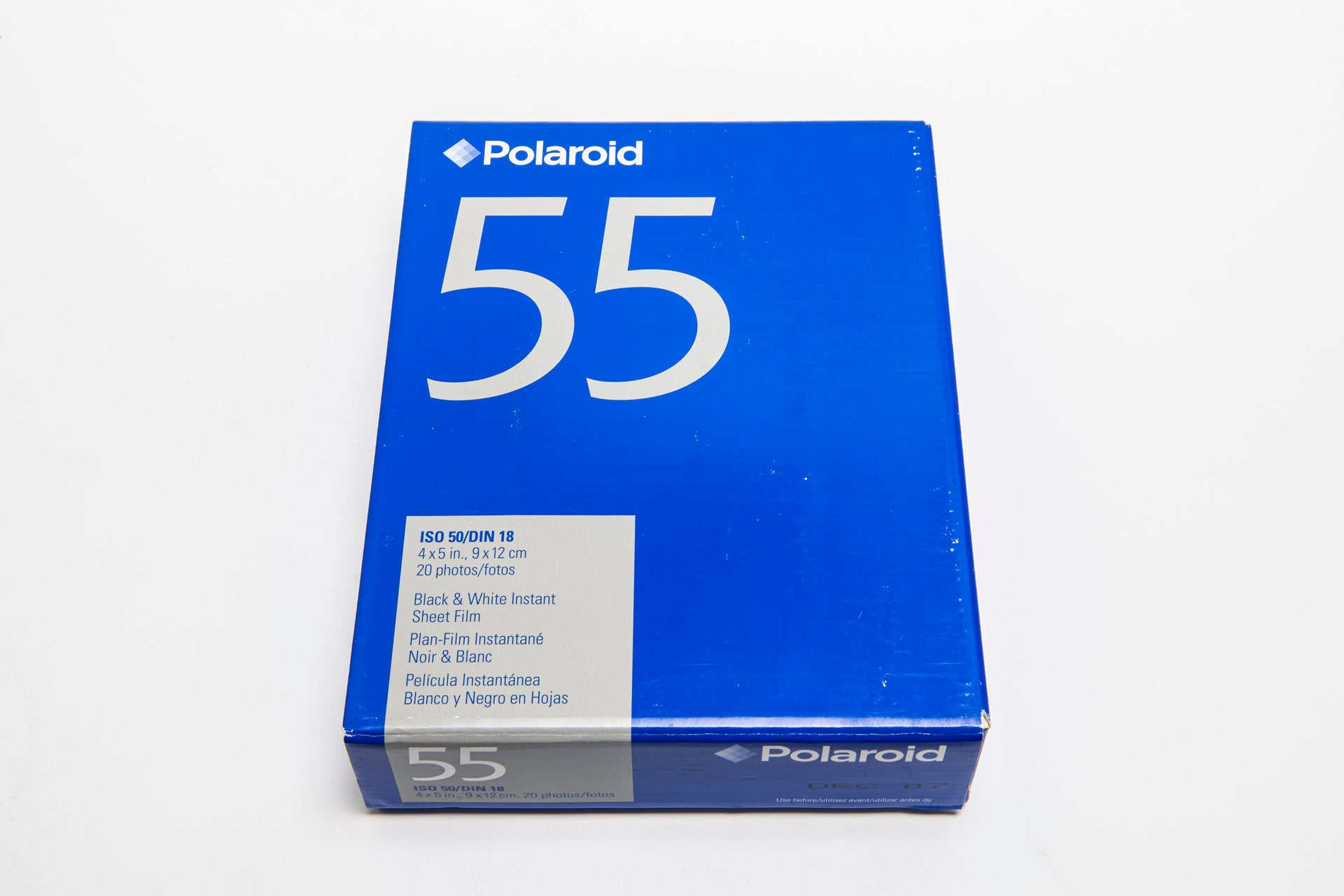 20 Films Polaroid 55 – Périmés 09/2007, Neufs Sous Emballage