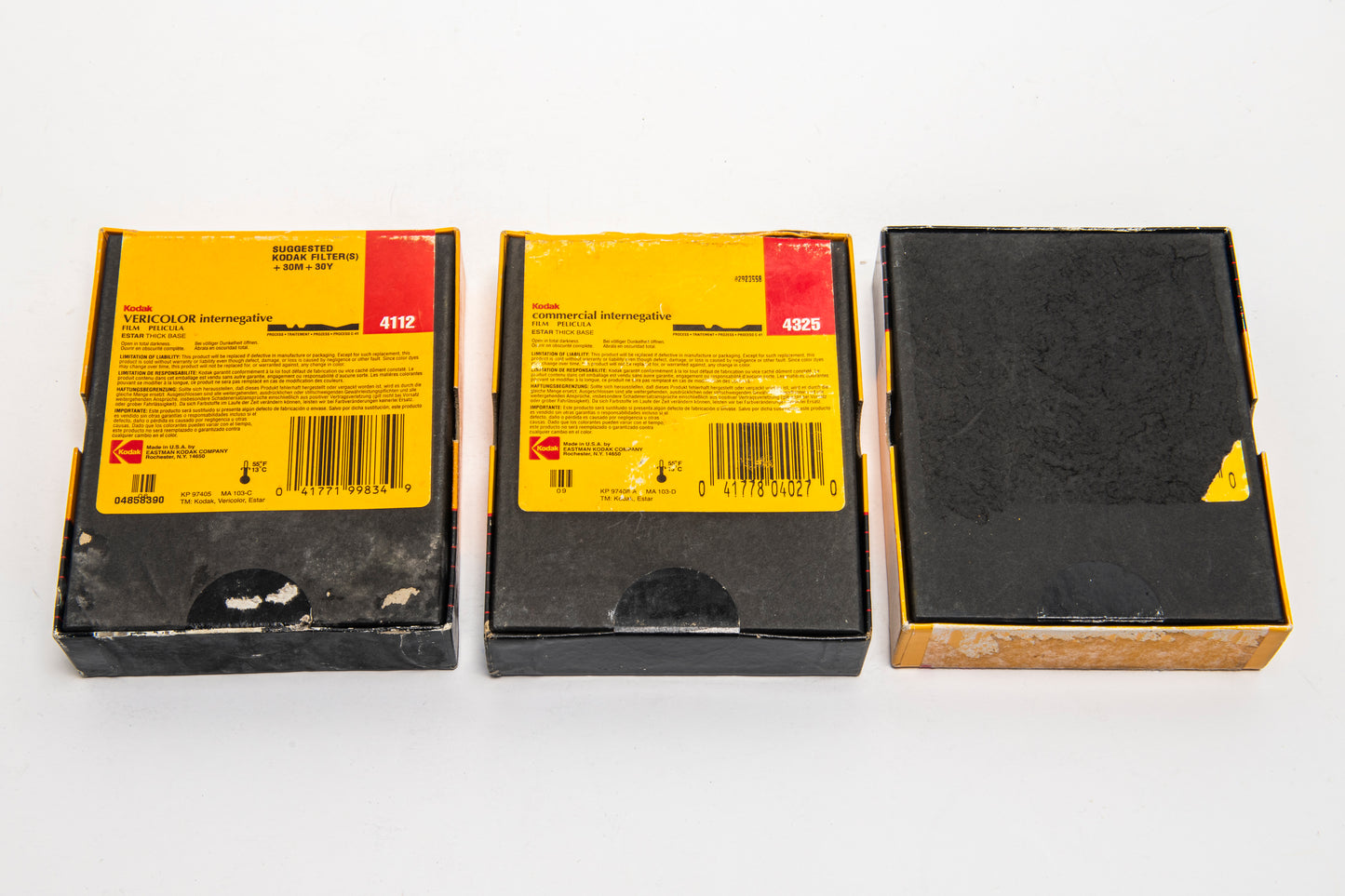 3 Boxes Rare Kodak Vericolor Internegative 4x5 Film 50 sheets Exp 1994 - 1997