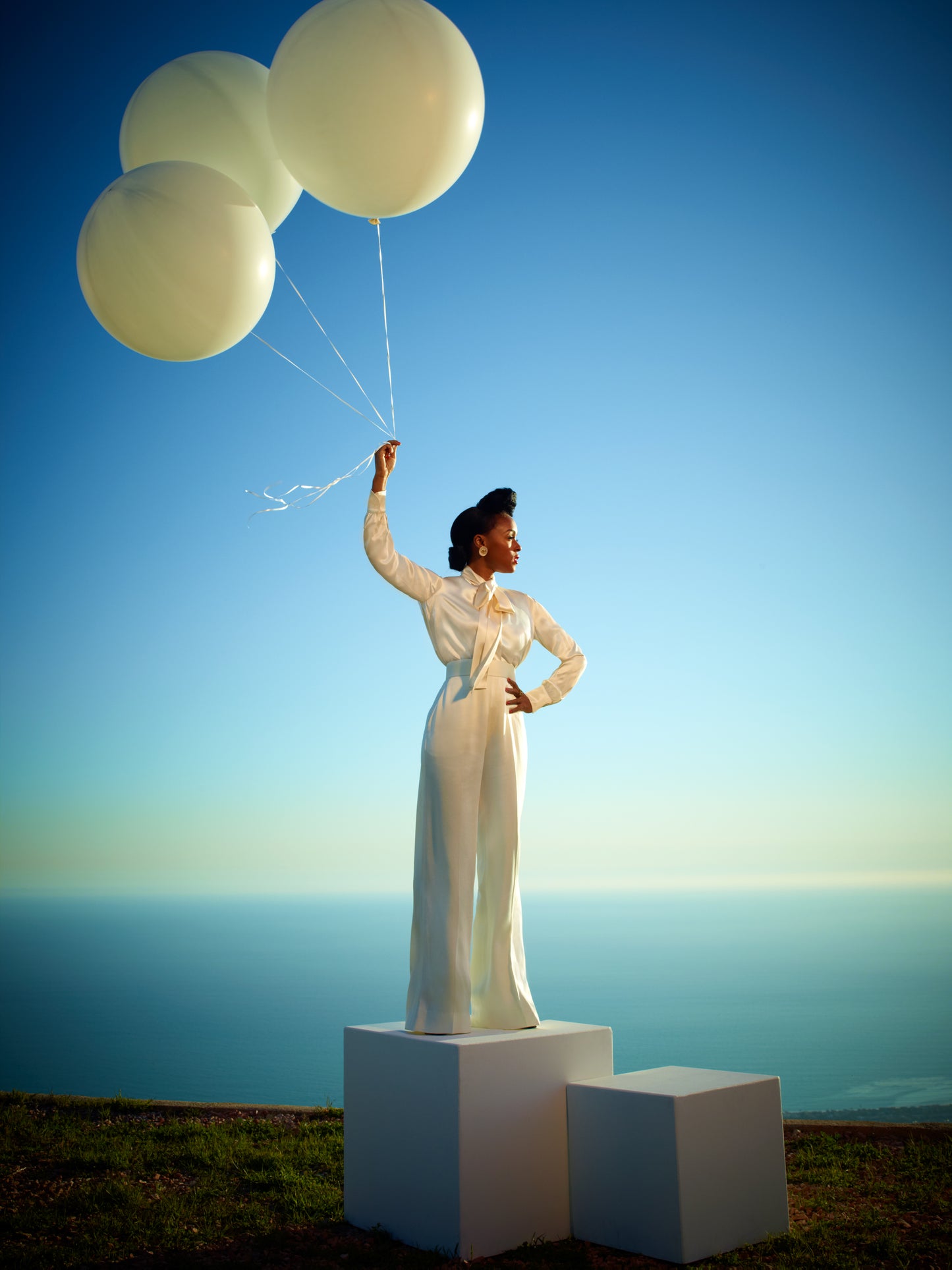 Janelle Monáe - Balloons Over Malibu x Hahnemühle Fine Art Paper